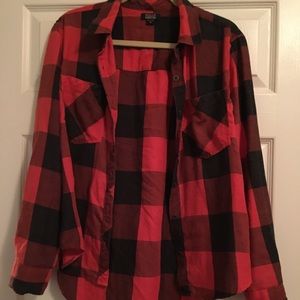 PAC sun flannel button down
